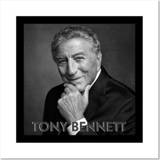 Tony Bennett old man singer portrait Posters and Art